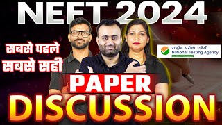 NEET 2024 Paper Solutions🎯NEET 2024 Answer Key  NEET 2024 Live Paper Analysis💯Paper Discussion✅ [upl. by Donella414]