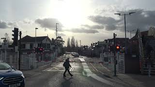 NEW UPGRADE Wokingham Level Crossing  19022024 [upl. by Neirad]