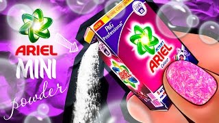 REAL Miniature ARIEL Washing Powder Tutorial  DollHouse DIY ♥ [upl. by Aneehsor521]