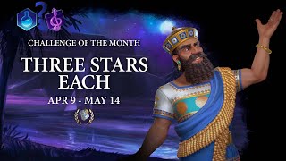 Civilization Game of the Month Three Stars Each Part I [upl. by Tegdirb244]