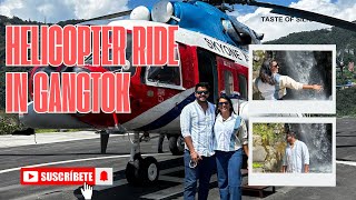 🧿 HELICOPTER RIDE in GANGTOK  Fun Chopper Ride🥳😍 siliguri gangtok gangtoktrip [upl. by Bealle516]