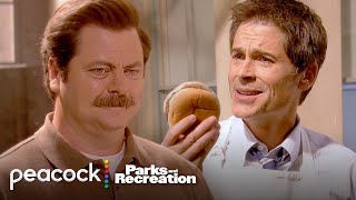 Rons burgers vs Chris burgers  Parks and Recreation [upl. by Coreen761]