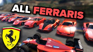 ALL Ferraris in GTA 5 in 2 Minutes [upl. by Sumner]