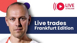 TraderTom Live Trading EU Session Live trades – Frankfurt Edition [upl. by Odareg]