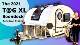 2021 TAG XL Boondock Teardrop Trailer by nuCamp RV  Walkthrough Tour [upl. by Moorefield]