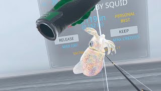 UNIQUE White Stubby Squid Rehoboth Beach US East DLC in Real VR Fishing [upl. by Korman]