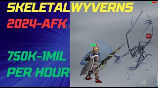 2024  Skeletal Wyverns  750k to 1000k Gold Per Hour  AFK OSRS Money Making Guide [upl. by Fransis937]