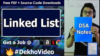 Introduction to Linked List in Data Structures With Notes [upl. by Agace]