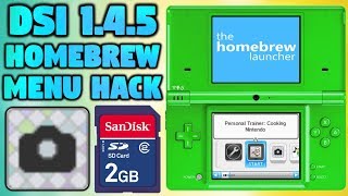 DSi Homebrew Menu On Firmware 145 Camera App Hack [upl. by Enilram]