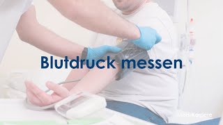 Blutdruck messen  Durchführung und Anleitung  SchrittfürSchritt erklärt [upl. by Yarised]