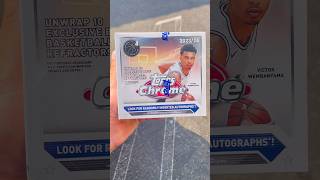 Topps Chrome Basketball Monster Box Wemby Hunting topps nba wemby fyp roadto2ksubs trending [upl. by Aramois]