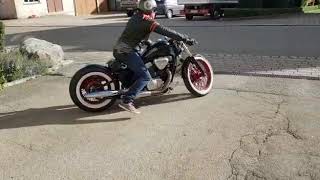 Honda Shadow VLX600 VT600 Bobber I Ride Off [upl. by Uuge]