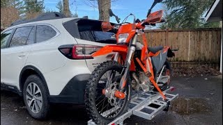 Haul Master 400 Lb Motorcycle Hitch Carrier Review 1 Year Ownership amp 10000 Miles Update [upl. by Showker]