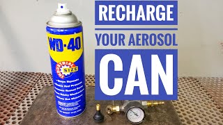 How to Put AIR Back in Your Aerosol Spray Can Fast and EASY [upl. by Ebert]