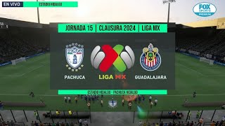 Pachuca vs Chivas  Jornada 15 LIGA BBVA MX  Clausura 2024 FIFA22 [upl. by Helsell447]