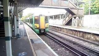 Trains at Woldingham station 81020 [upl. by Ettezus]