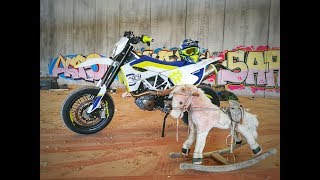 Husqvarna 701 Supermoto LeoVince Exhaust Sound [upl. by Keil]