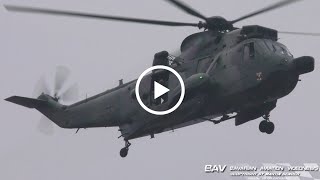 Westland Sea King Mk41  German Navy 8955  flyby at Nordholz Naval Air Base SARMeet23 [upl. by Enwahs]