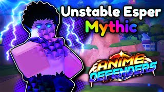 Mythical Unit Unstable Esper Showcase In Anime Defenders Roblox [upl. by Fitz]