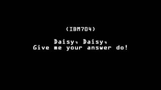 Daisy Bell by Vocoder IBM704 and VOCALOID4 [upl. by Eva]