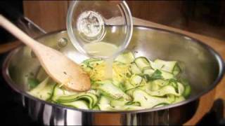 Courgette tagliatelle recipe from Waitrose [upl. by Kram]