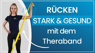 10 Minuten Theraband Übungen für einen starken und gesunden Rücken [upl. by Imac518]