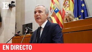 Directo  Debate de investidura de Jorge Azcón como presidente del Gobierno de Aragón  EL PAÍS [upl. by Bendix339]