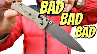 The Worst Knife Ive Ever Carried  BENCHMADE BUGOUT [upl. by Attenwad]