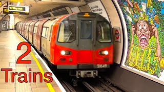 LONDON UNDERGROUND Northern Line TRAINS SOUTHBOUND at Tooting Broadway 2nd March 22 [upl. by Randolph470]