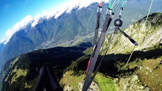 parapente en maurienne  dans le thermique 160917 [upl. by Ecneret482]