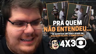 CASIMIRO REAGE CAZÉ TV 4 X 3 GLOBO  SEMIFINAL DA COPA ACERJ 2024  Cortes do Casimito [upl. by Deehahs]