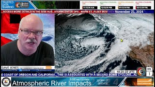 20241121 Atmospheric River Pacific and East Coast Snow Update SISE [upl. by Suivatnad60]