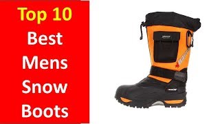 Best Snow Boots for Men  Best Mens Snow Boots 20182019 [upl. by Bolme]