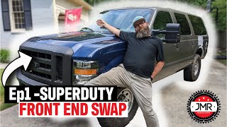 Ep1 SUPER DUTY Front End Swap on our Excursion [upl. by Alper]