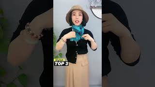 The 3 Stylish Ways To Wear A Scarf How to tie a scarf  Scarf Styles Ep261123 scarf scarftie [upl. by Mcnally370]