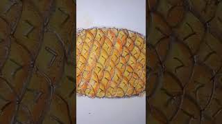 আনারস আঁকা pineapple drawing rjarjun instagram [upl. by Leopold842]