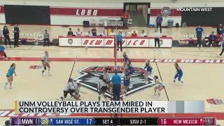 UNM volleyball coach speaks after team plays controversial game against San Jose State [upl. by Matty]