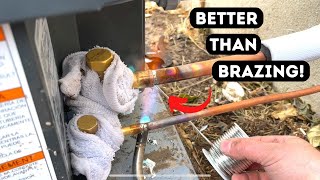 An Awesome Alternative To Brazing HVAC Lines Staybrite 8 Soft Solder [upl. by Delamare336]