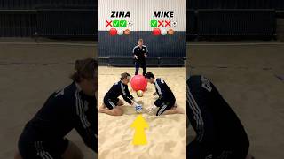 👻 MIKE vs ZINA😇 Goalkeeper battle🧤⚽️ football soccer skills goalkeeper save shortsfootball [upl. by Ahsiened280]