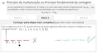 Principio Fundamental da Contagem ou Princípio da Multiplicação  DICAS PRÁTICAS [upl. by Anialahs564]