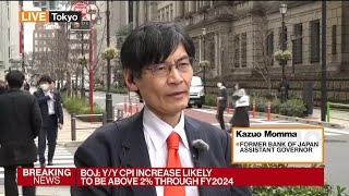 BOJ Wont Rush Into Further Rate Hikes Former Official Momma Says [upl. by Adley603]