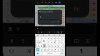 How to Edit Spreadsheet Name in Google Sheets Android [upl. by Demb146]