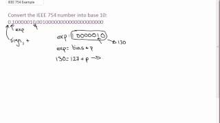 Example IEEE 754 32Bit to Decimal [upl. by Maryanne711]