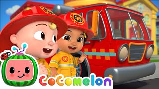 Wheels on the Fire Truck Song  CoComelon Nursery Rhymes amp Kids Songs [upl. by Solokin]