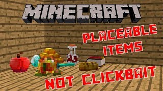 Minecraft  Placeable Items  Mod Showcase [upl. by Ylram439]