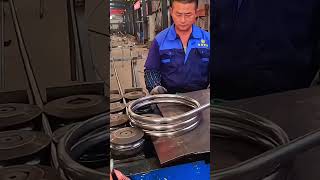 Manufacturing process of large steel spring [upl. by Nodlew128]