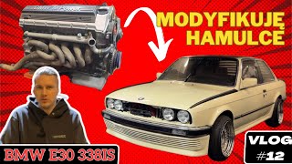 Modyfikacje układu hamulcowego BMW E30 338is  Obniżam maglownicę Kevlarowa maska Hartge VLOG 12 [upl. by Ulric127]