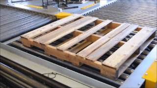 Pallet Conveyor Pop up Transfers [upl. by Tomkins]