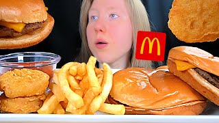 ASMR McDONALDS CHEESEBURGER MUKBANG EATING SOUNDS [upl. by Agn]