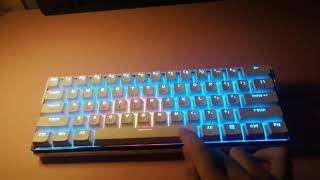 KEMOVE SnowFox 61  60 Mechanical Keyboard  Gateron Brown Switches Typing Sounds  Dual Mode [upl. by Birecree102]